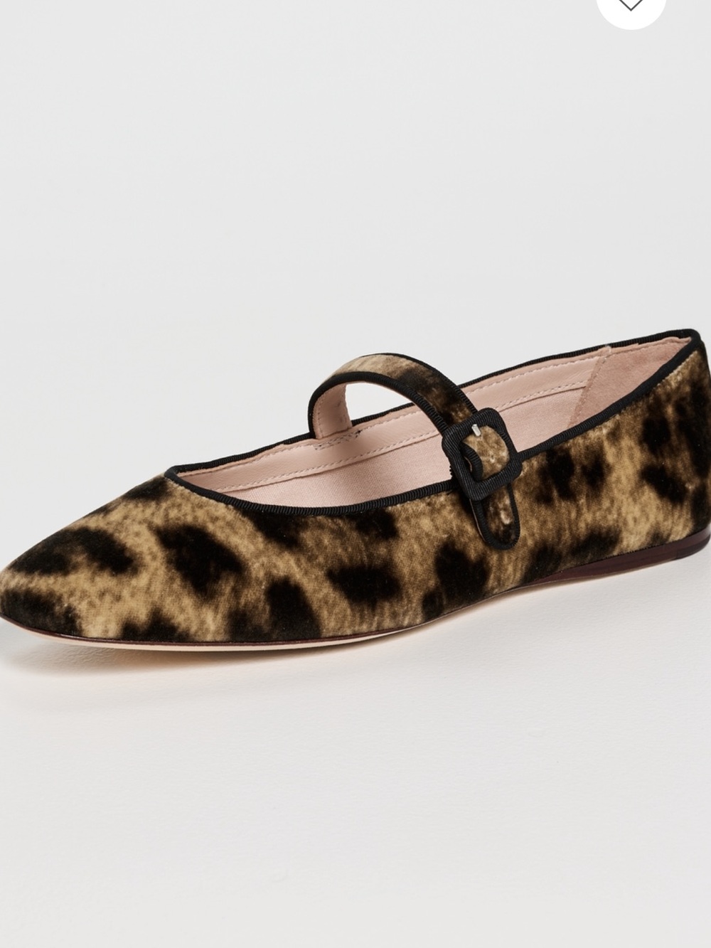 Loeffler Randall Leopard-Print Mary Jane Flats in Brown and Black